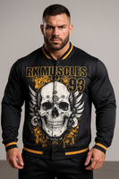 RK Muscles “Winged Skull 93” Varsity Gym Jacket