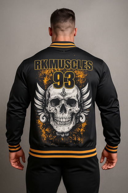 RK Muscles “Winged Skull 93” Varsity Gym Jacket